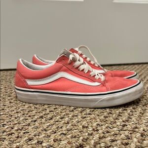 Vans Pink and White Sneakers
